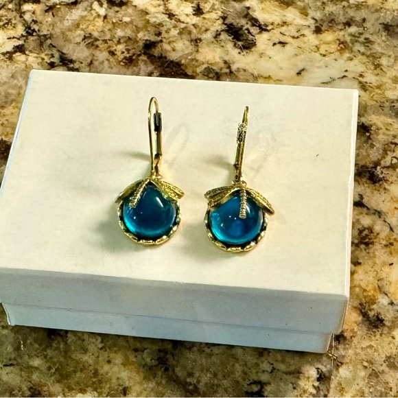 Vintage Bronze Dragonfly Earrings. - Picture 2 of 2